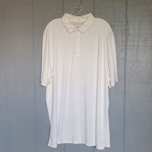 Charles River Men's Classic White Short-Sleeve Performance Polo Shirt. Size XXL